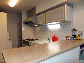 キッチンをヤマハのベリー(サイクロンフード)に交換 キッチンをヤマハのベリー(サイクロンフード)に交換